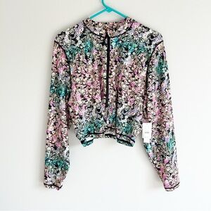 Crew Floral Long Sleeve 50+ SPV Rash Guard Plus SIze 3X